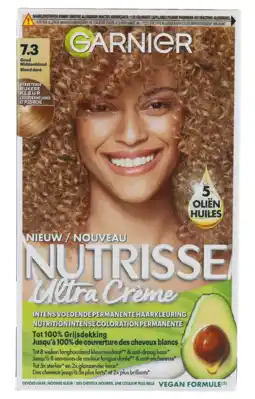 De Online Drogist Garnier nutrisse crème permanente haarverf 7.3 goudblond 1st aanbieding