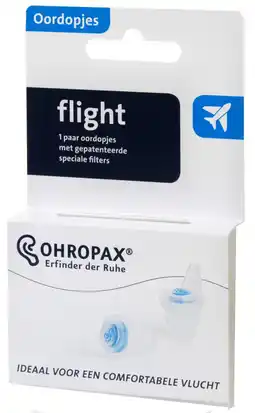 De Online Drogist Ohropax filter flight oordopjes 1pr aanbieding