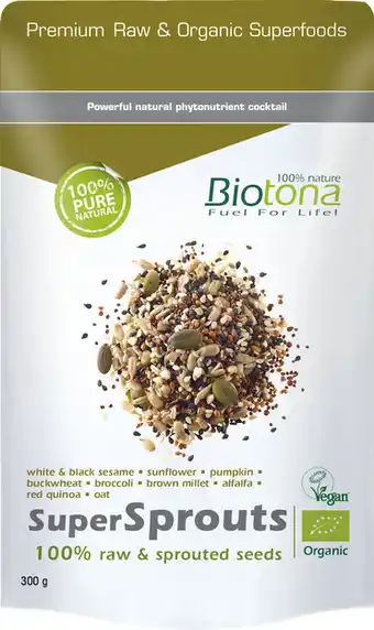De Online Drogist Biotona supersprouts seeds raw 300gr aanbieding