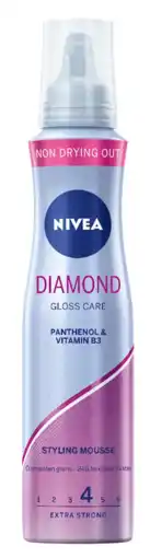 De Online Drogist Nivea diamond gloss care styling mousse 150ml aanbieding