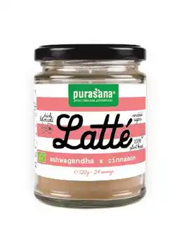 De Online Drogist Purasana latté ashwagandha & cinnamon biologisch 120gr aanbieding