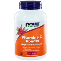 De Online Drogist Now vitamine c poeder magnesium ascorbaat 227gr aanbieding