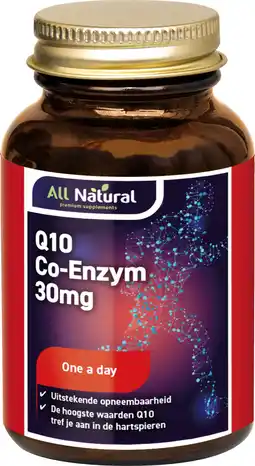 De Online Drogist All natural q10 co-enzym 30mg capsules 60cp aanbieding