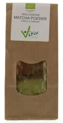 De Online Drogist Vitiv biologische matcha poeder 100gr aanbieding