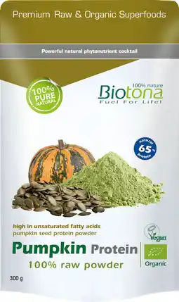 De Online Drogist Biotona pumpking protein powder raw 300gr aanbieding