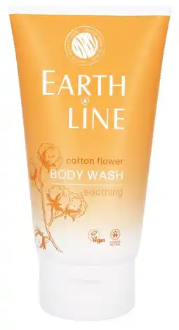 De Online Drogist Earth line cotton flower bodywash 150ml aanbieding