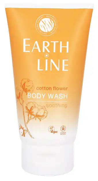 De Online Drogist Earth line cotton flower bodywash 150ml aanbieding