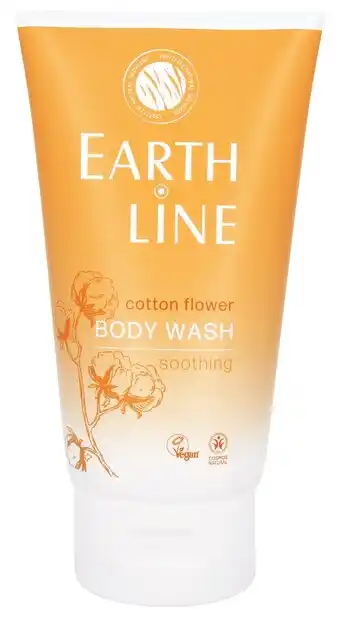 De Online Drogist Earth line cotton flower bodywash 150ml aanbieding