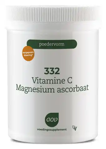 De Online Drogist Aov 332 vitamine c magnesium ascorbaat poeder 250gr aanbieding