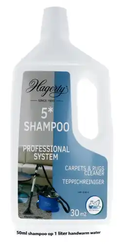 De Online Drogist Hagerty 5 sterren﻿ shampoo tapijt en vloer 1lt aanbieding