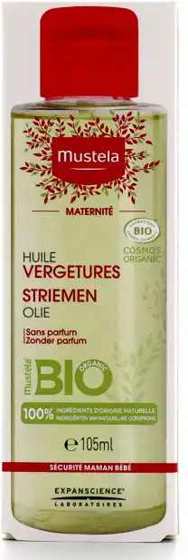 De Online Drogist Mustela striemen olie 105ml aanbieding