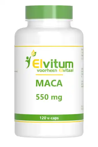 De Online Drogist Elvitum maca 500mg vegicaps 120cp aanbieding