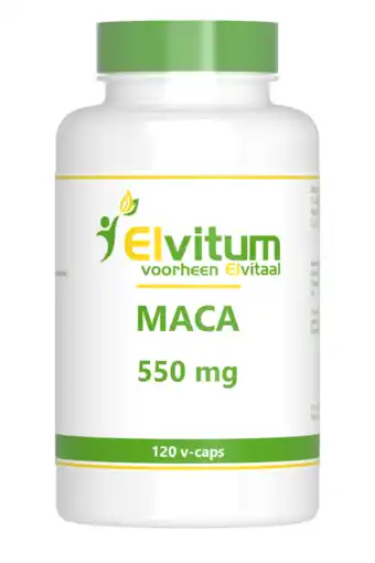 De Online Drogist Elvitum maca 500mg vegicaps 120cp aanbieding