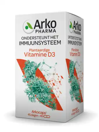 De Online Drogist Arkocaps plantaardige vitamine d3 2000ie capsules 45cp aanbieding