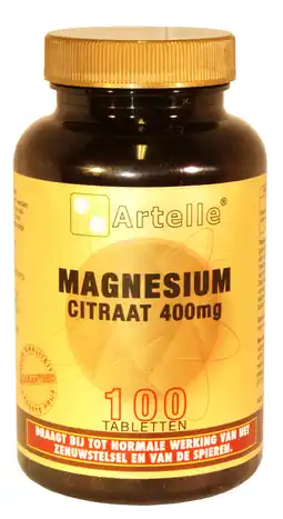 De Online Drogist Artelle magnesium citraat 400mg tabletten 100tb aanbieding