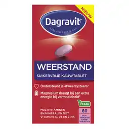 De Online Drogist Dagravit weerstand suikervrije kauwtabletten 60ktb aanbieding