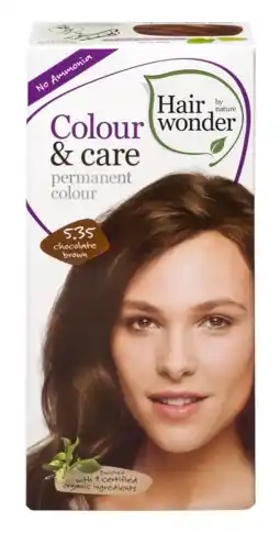 De Online Drogist Hairwonder colour & care 5.35 chocoladebruin 100ml aanbieding