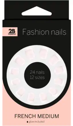 De Online Drogist 2b nails french medium 24st aanbieding