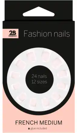 De Online Drogist 2b nails french medium 24st aanbieding