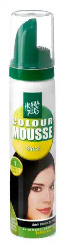 De Online Drogist Hennaplus colour mousse 01 zwart 75ml aanbieding