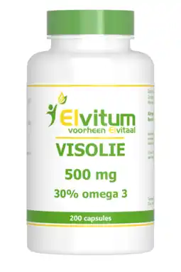 De Online Drogist Elvitum visolie 500mg capsules 200cp aanbieding