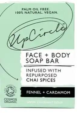 De Online Drogist Upcircle face & body soap bar fennel & cardamom 100gr aanbieding