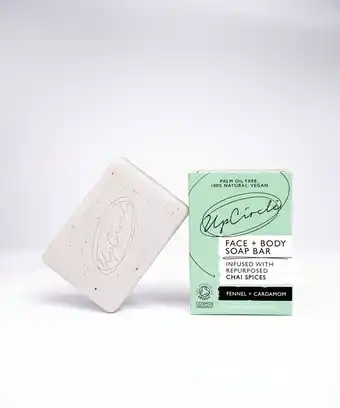 De Online Drogist Upcircle face & body soap bar fennel & cardamom 100gr aanbieding