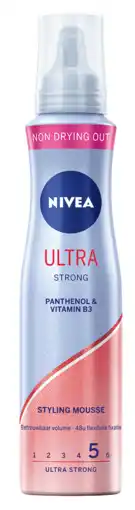 De Online Drogist Nivea ultra strong styling mousse 150ml aanbieding