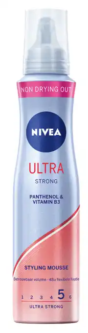 De Online Drogist Nivea ultra strong styling mousse 150ml aanbieding