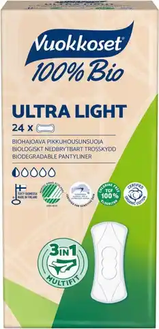 De Online Drogist Vuokkoset inlegkruis ultra light bio 24st aanbieding