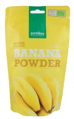 De Online Drogist Purasana banana powder 200gr aanbieding