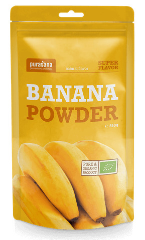 De Online Drogist Purasana banana powder 200gr aanbieding