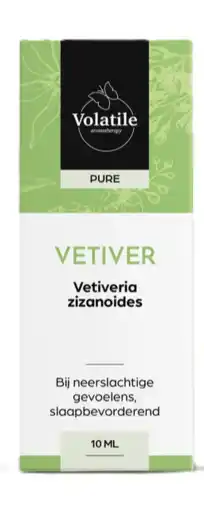 De Online Drogist Volatile vetiver india (vetivera zizanoides) 10ml aanbieding
