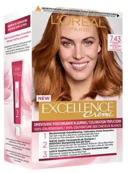 De Online Drogist L'oréal paris excellence 7.43 koper goudblond 1st aanbieding