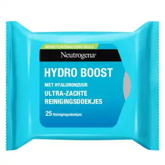 De Online Drogist Neutrogena hydro boost aqua reinigingsdoekjes 25st aanbieding