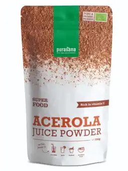 De Online Drogist Purasana acerola juice powder 100gr aanbieding