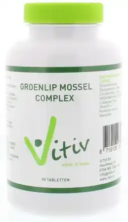 De Online Drogist Vitiv groenlip mossel complex tabletten 90tb aanbieding