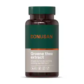 De Online Drogist Bonusan groene thee extract capsules 60cp aanbieding