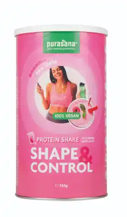 De Online Drogist Purasana shape & control strawberry raspberry 350gr aanbieding