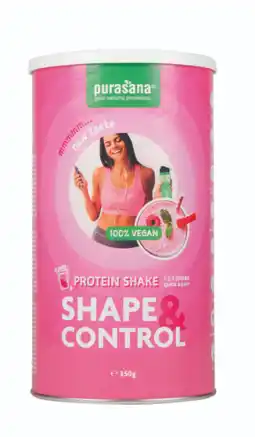 De Online Drogist Purasana shape & control strawberry raspberry 350gr aanbieding