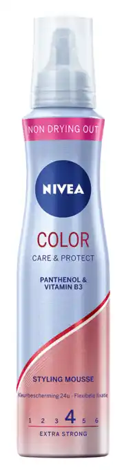 De Online Drogist Nivea color care & protect styling mousse 150ml aanbieding