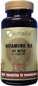 De Online Drogist Artelle vitamine d3 25mcg 100sg aanbieding