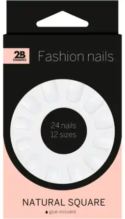 De Online Drogist 2b nails natural square 24st aanbieding