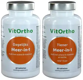 De Online Drogist Vitortho meer in 1 dagelijks & tiener tabletten 2st aanbieding