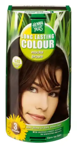 De Online Drogist Hennaplus 4.03 mocha brown long lasting colours 100ml aanbieding