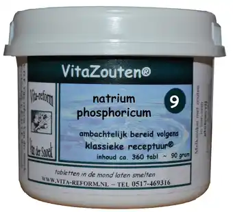 De Online Drogist Vita reform van der snoek vita reform vitazouten nr. 9 natrium phosphoricum 360tb aanbieding