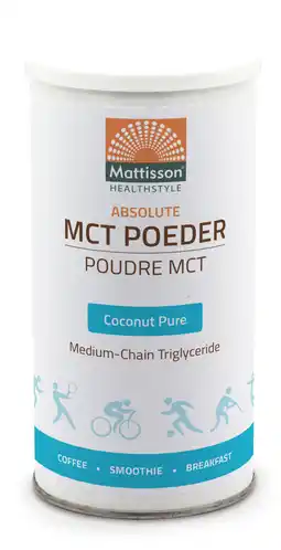 De Online Drogist Mattisson healthstyle mct poeder coconut pure 160gr aanbieding