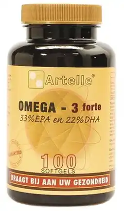 De Online Drogist Artelle omega 3 forte softgels 100cp aanbieding