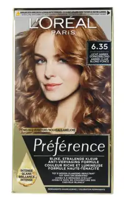 De Online Drogist L'oréal paris preference 6.35 havana donkergoud mahonieblond 140ml aanbieding