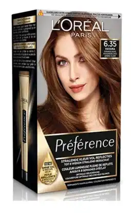 De Online Drogist L'oréal paris preference 6.35 havana donkergoud mahonieblond 140ml aanbieding